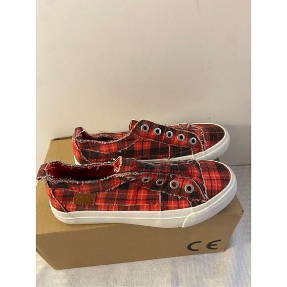 Blowfish Malibu shoes size 7 new plaid - Picture 1 of 6